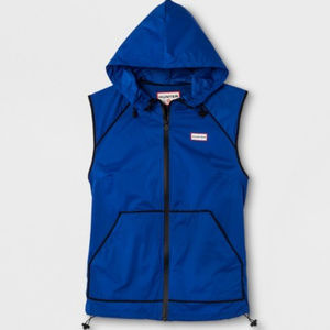 Hunter Women's Hooded Windbreaker Vest IN BLUE